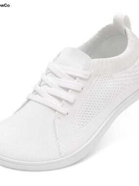 Wide Toe Barefoot Walking Shoes Zero Drop Slip On Minimalist Sneakers